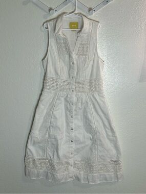 Maeve | Dresses | Anthropologie Sleeveless Buttonfront Mini Dress